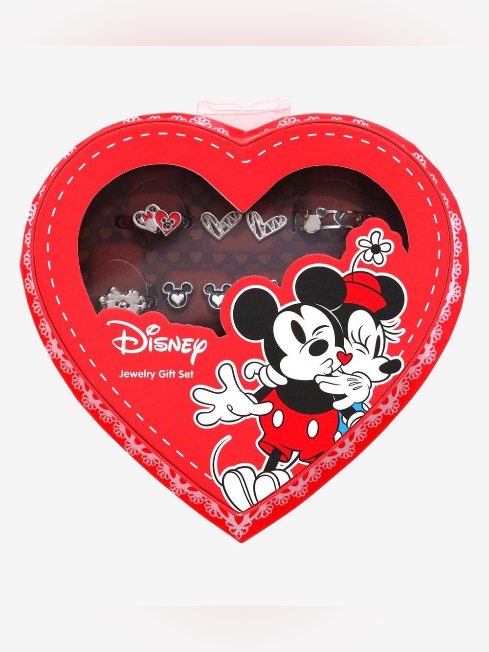 NWT Neon Tuesday Disney Minnie Valentine’s sterling jewelry box